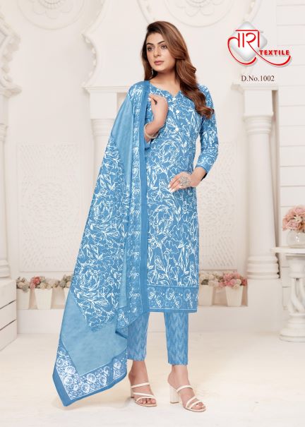 Tara Unique Style Vol-1 Cotton Designer Patiyala Dress Material